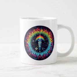 Sonographisch-farbige Ultraschallwellen-Physik Jumbo-Tasse