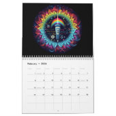 Sonographisch-farbige Ultraschallwellen-Physik Kalender (Feb 2026)