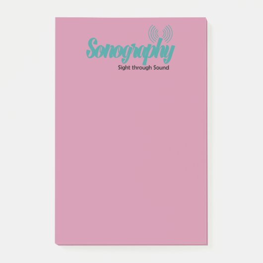Sonography Posten-it® merkt 4 x 6 Post-it Klebezettel (Vorderseite)