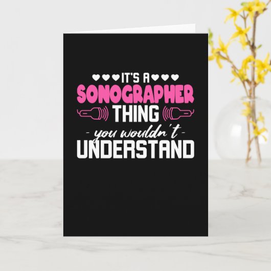 Sonography Thing Karte (Gelbe Blume)