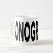 SONOGRAPHY Typography Ultrasound Gift Kaffeetasse (Vorderseite Links)