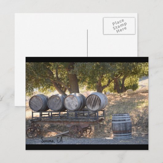 Sonoma, CA post card Postkarte (Vorne/Hinten)