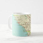 Sonoma CA Vintage-Karten-Tasse Kaffeetasse (Vorderseite Links)