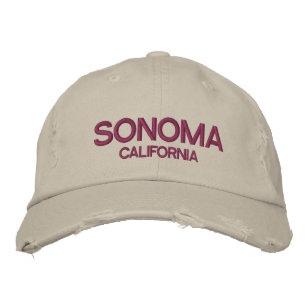 Sonoma California gestörte Baseballkappe Bestickte Baseballkappe