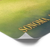 Sonoma, California Wine Country Travel Poster (Ecke)