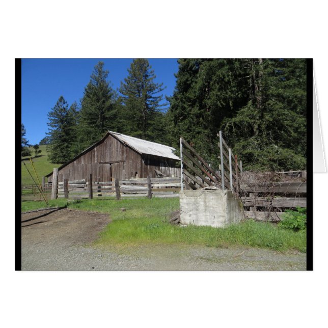 Sonoma County hintere Straßenscheune (Vorderseite (Horizontal))