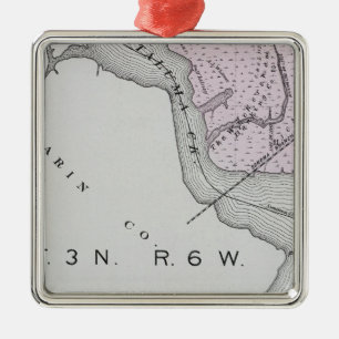 Sonoma County, Kalifornien 13 Silbernes Ornament