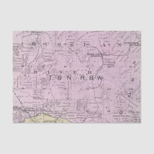 Sonoma County, Kalifornien 23 Seidenpapier (Vorderseite)