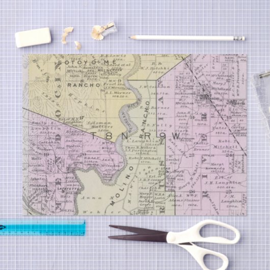 Sonoma County, Kalifornien 2 Seidenpapier (Handwerk)