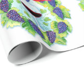 Sonoma County Weintraube-WeihnachtsKranz Geschenkpapier (Rolleneckpunkt)