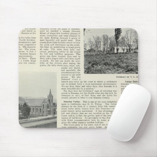 Sonoma, Kalifornien Mousepad (Mit Mouse)
