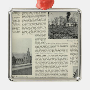 Sonoma, Kalifornien Ornament Aus Metall