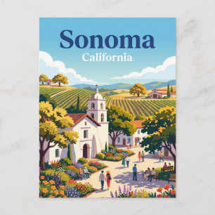 Sonoma Kalifornien Postkarte