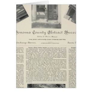 Sonoma Landkreis Abstrakt Bureau, Kalifornien
