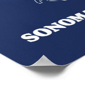 Sonoma Landkreis California Map Poster (Ecke)