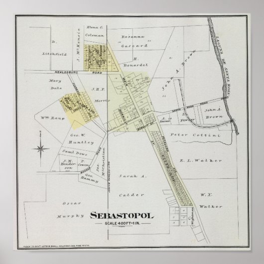 Sonoma-Landkreis, Kalifornien 12 Poster (Vorne)