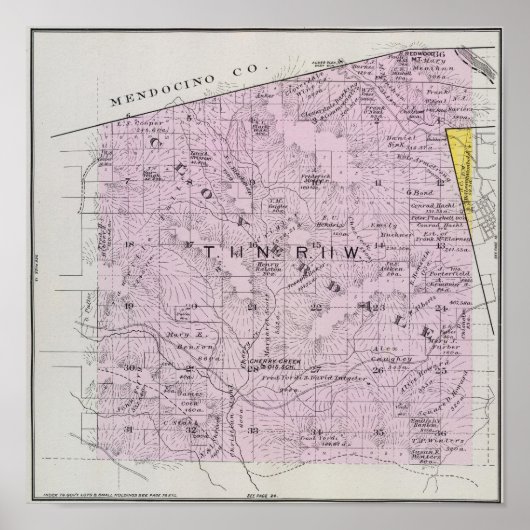 Sonoma Landkreis, Kalifornien 7 Poster (Vorne)