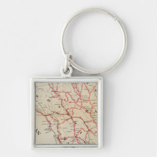 Sonoma, Marin, Lake und Napa-Landkreis Schlüsselanhänger