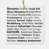 Sonoma & Napa Ornament (Vorderseite)