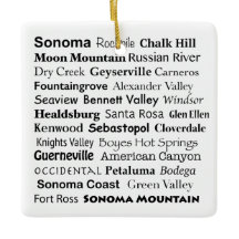 Sonoma & Napa Ornament