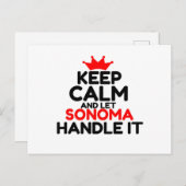 SONOMA POSTKARTE (Vorne/Hinten)