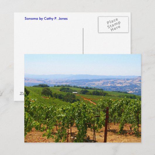 Sonoma Postkarte (Vorne/Hinten)