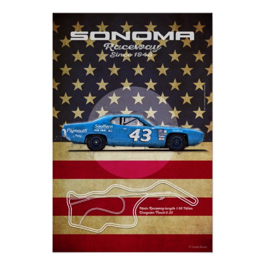 Sonoma Raceway Poster (Vorderseite)