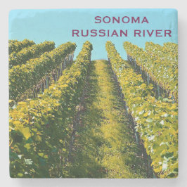 Sonoma russischer Fluss-Marmor-Stein-Untersetzer Steinuntersetzer
