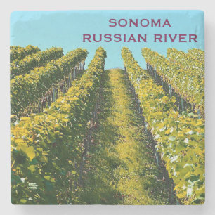 Sonoma russischer Fluss-Marmor-Stein-Untersetzer Steinuntersetzer