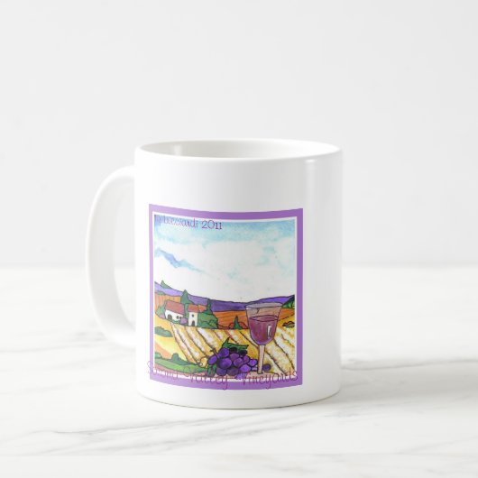 Sonoma Tal-Weinberg-Tasse Kaffeetasse (Vorderseite Links)