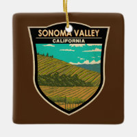 Sonoma Valley California Art Vintag