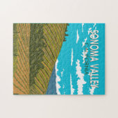 Sonoma Valley California Art Vintag Puzzle (Horizontal)