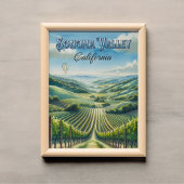 Sonoma Valley California Weinland Poster