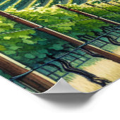 Sonoma Valley California Weinland Poster (Ecke)