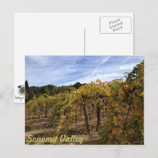Sonoma Valley Postkarte (Vorne/Hinten)