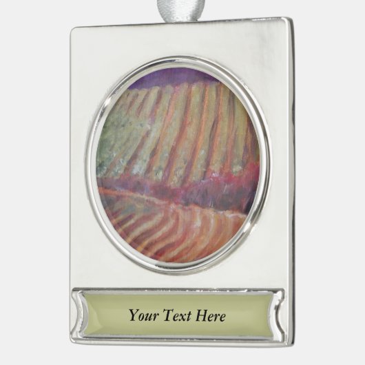 Sonoma Vineyards California Banner-Ornament Silber (Links)