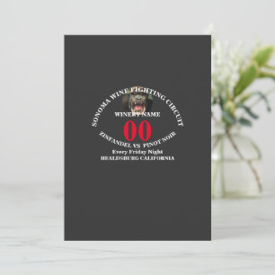 SONOMA WEIN-KAMPFZIRKUS ZINFANDEL GEGEN PINOT EINLADUNG