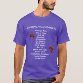 Sonoma Wein-Regions-Klassiker-Shirt T-Shirt