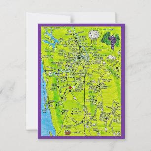 Sonoma Weingut Postkarte