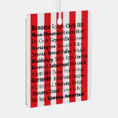 Sonoma Wine AVAs Ornament Aus Metall (Vorderseite Rechts)