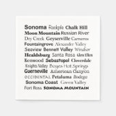 Sonoma Wine Country Napkins Serviette (Vorderseite)