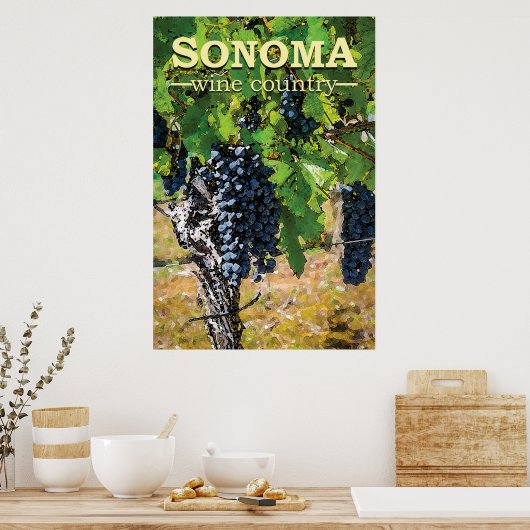 Sonoma Wine Country Poster (Küche)