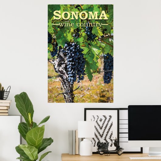 Sonoma Wine Country Poster (Heimbüro)