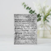 Sonoma Wine Country Postkarte (Stehend Vorderseite)