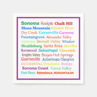 Sonoma Wine Country Servietten