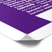 Sonoma Wine Lila Print Poster (Ecke)