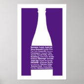 Sonoma Wine Lila Print Poster (Vorne)
