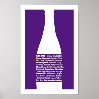 Sonoma Wine Lila Print Poster