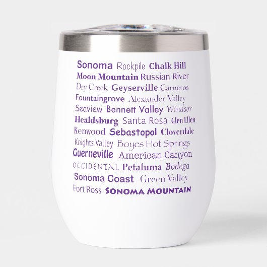Sonoma Wine Tumbler (Vorderseite)
