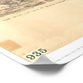 Sonora, CA. Panoramakarte 1854 (1647A) - nicht res Poster (Ecke)